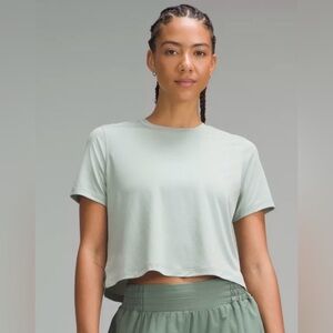 Lululemon Ultralight Waist-Length T-Shirt in Jade Grey